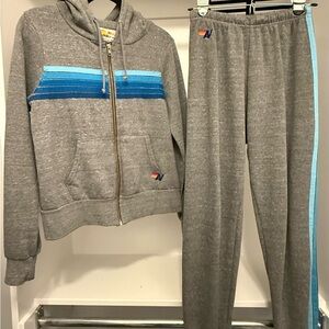 Aviator Nation 5 stripe SET, top size XS and bottoms size S